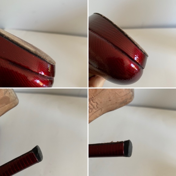 Joan & David Flipp Platform pump in red - Picture 8 of 8